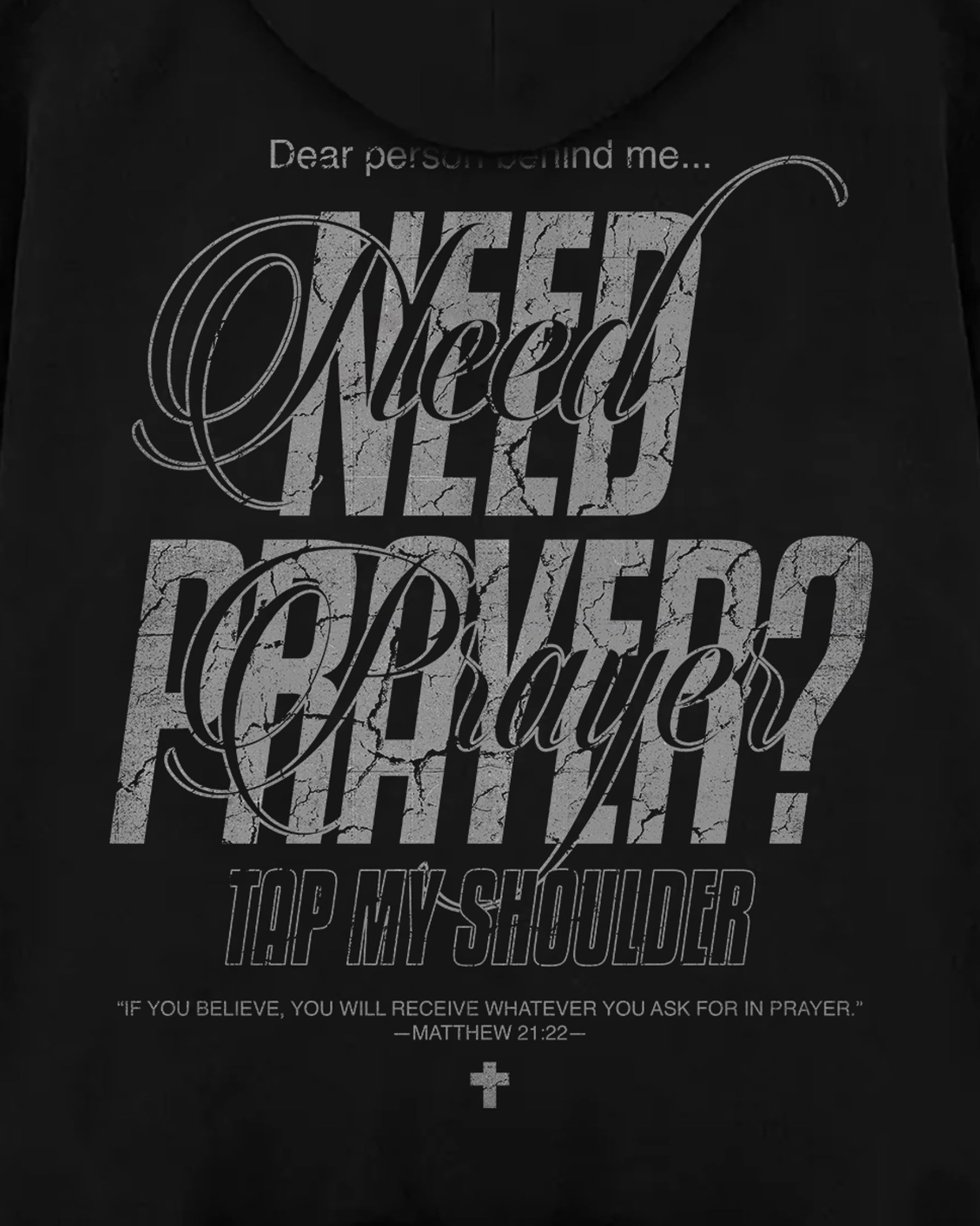 'Need Prayer?' Oversized Hoodie